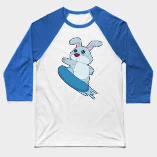 Rabbit Snowboard Winter sports Baseball T-Shirt